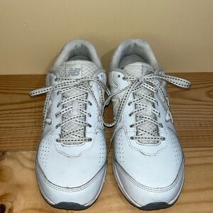 New Balance 411 White - WW411WT2 Leather Low Top Running Athletic Sneakers Shoes